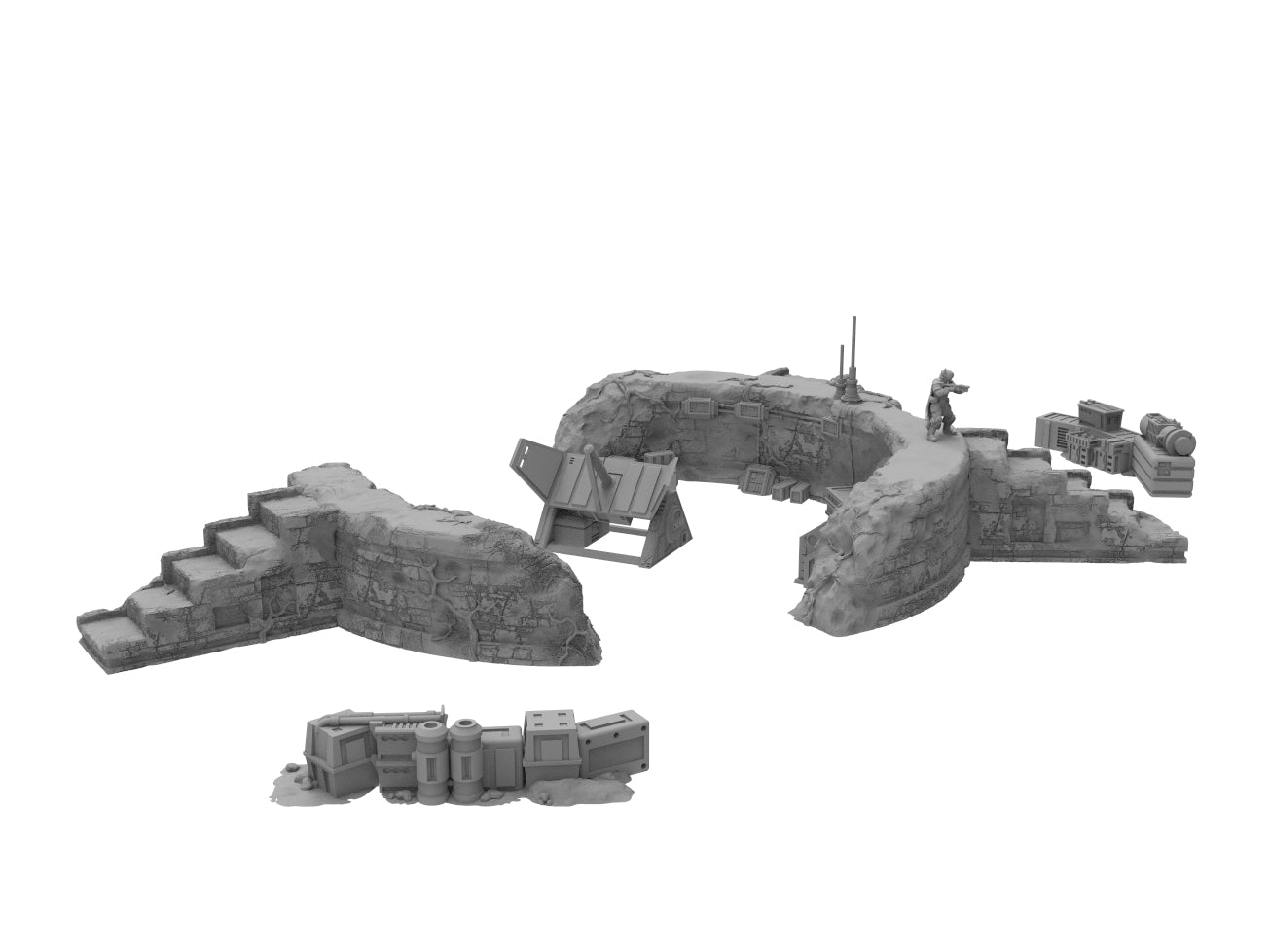 Circle Ruins Bundle - Digital STL Files