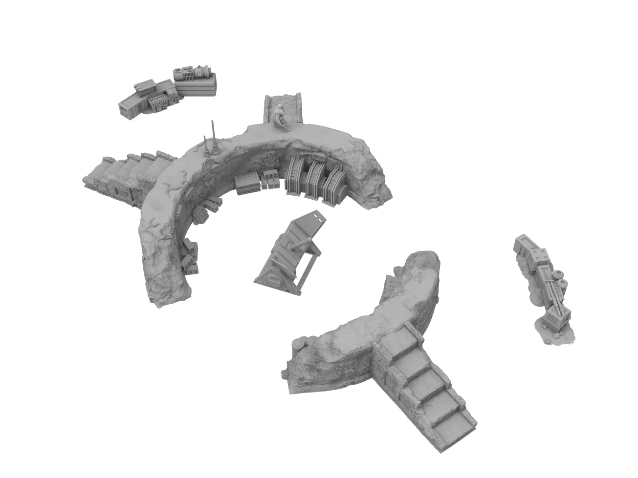 Circle Ruins Bundle - Digital STL Files