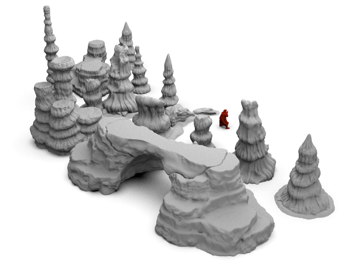 Large Rock Scatter Terrain Set - Digital STL Files