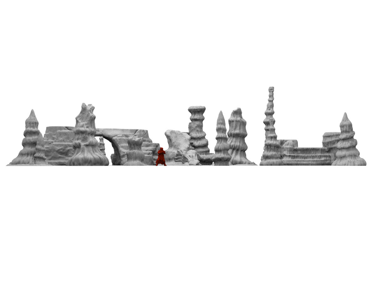 Large Rock Scatter Terrain Set - Digital STL Files