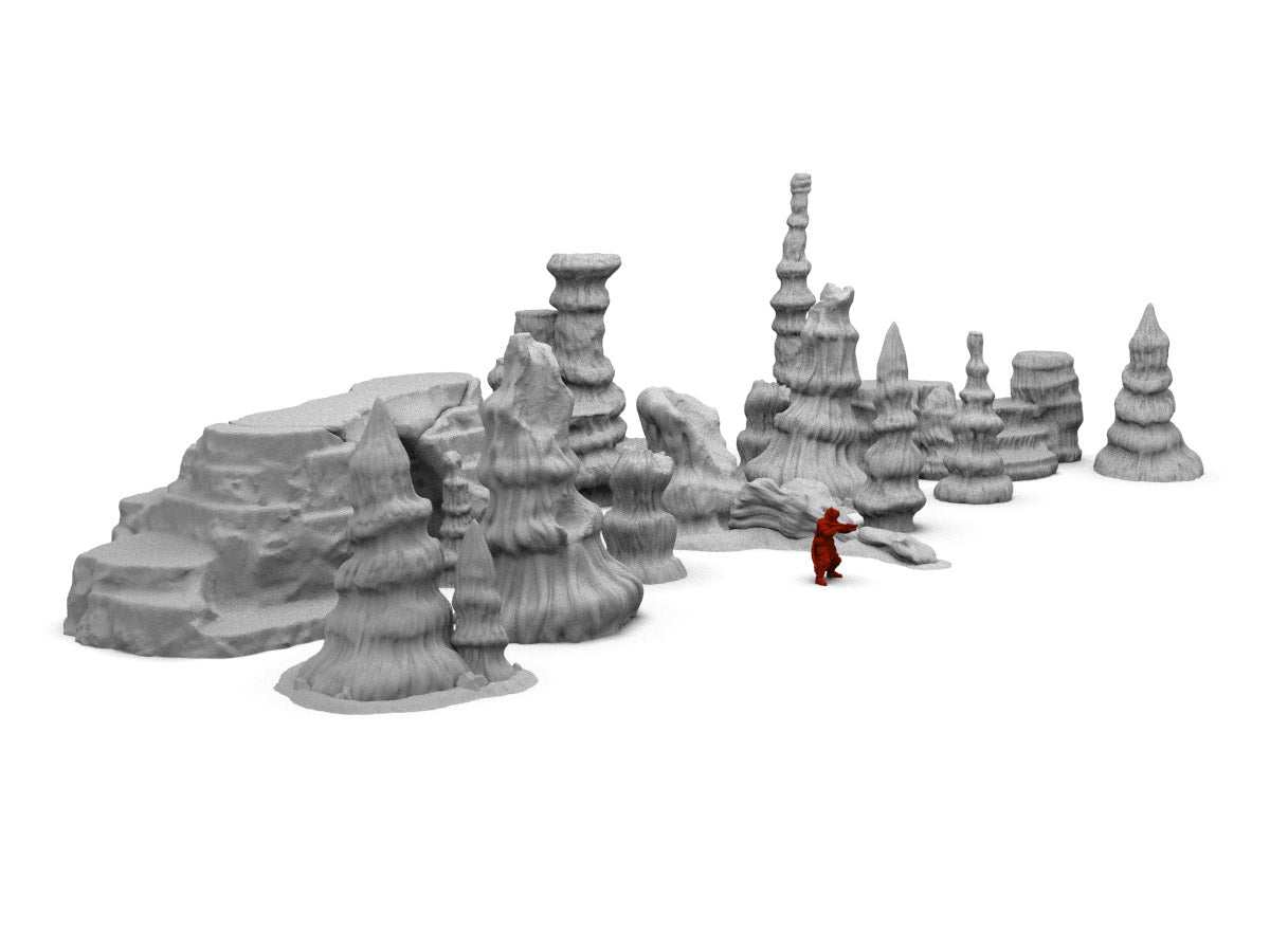 Large Rock Scatter Terrain Set - Digital STL Files