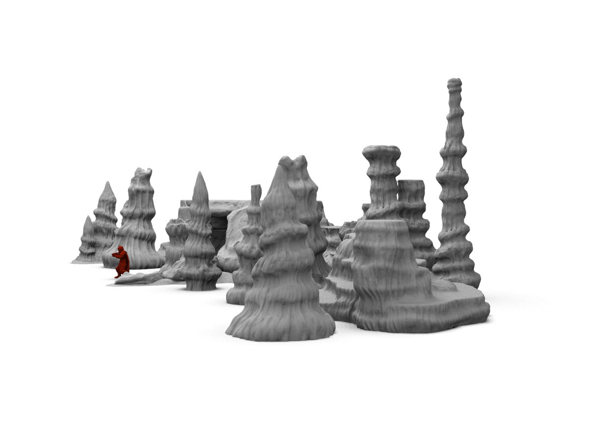 Large Rock Scatter Terrain Set - Digital STL Files