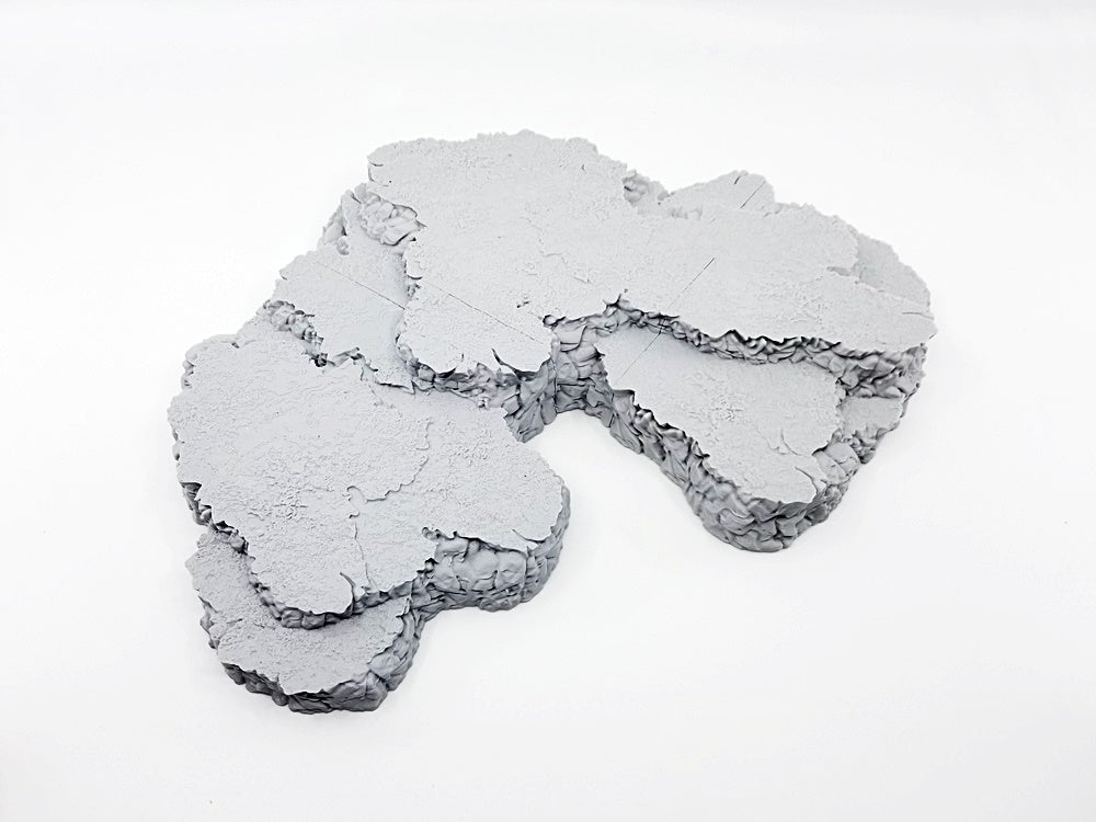 Stepped Hills Set E by Terrainify - Digital STL File