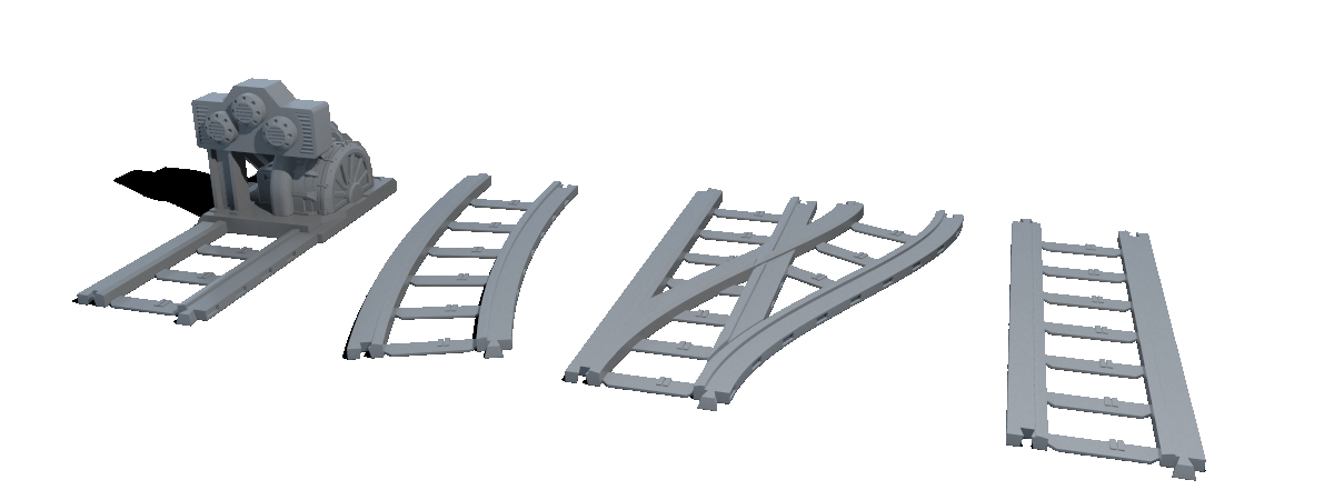 3d printable train tracks