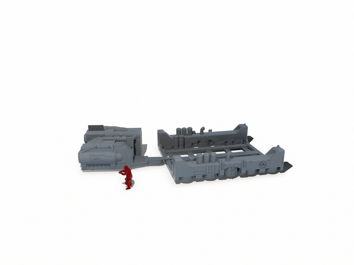 Repulsor Tug and Barge - Digital STL Files