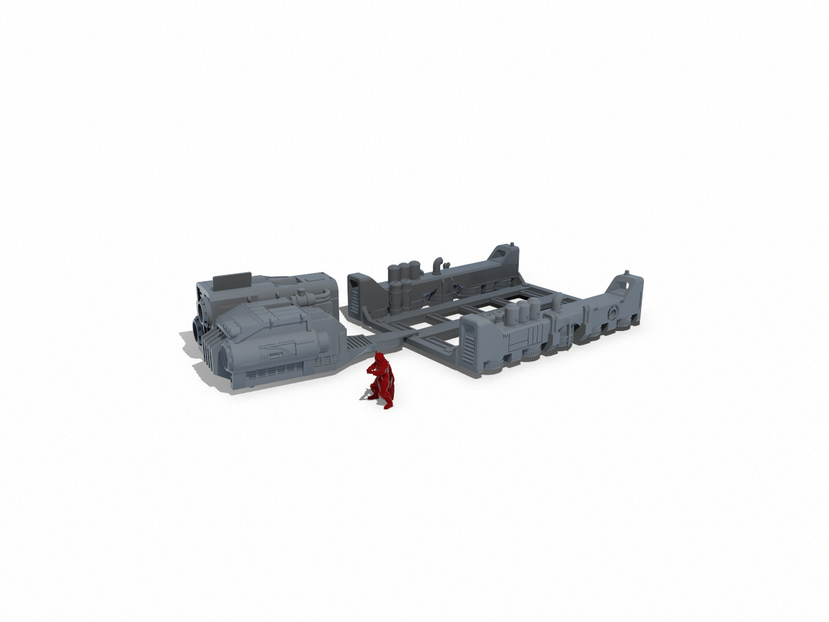 Repulsor Tug and Barge - Digital STL Files