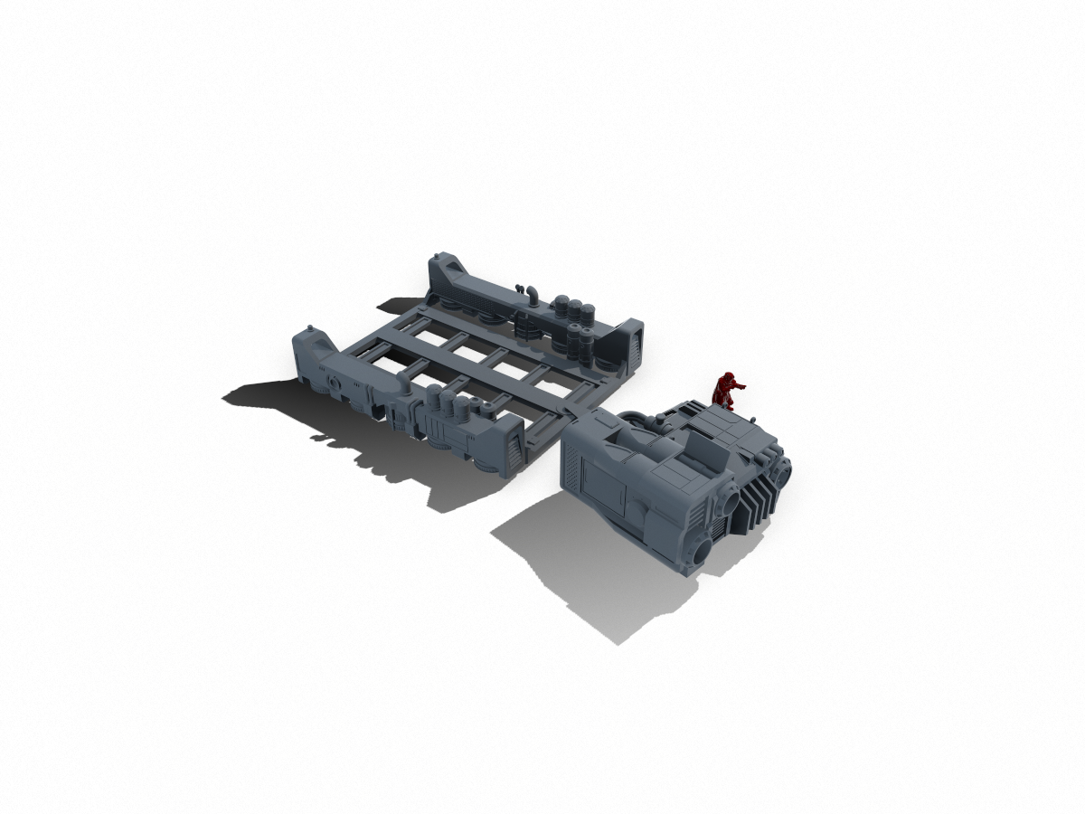 Repulsor Tug and Barge - Digital STL Files