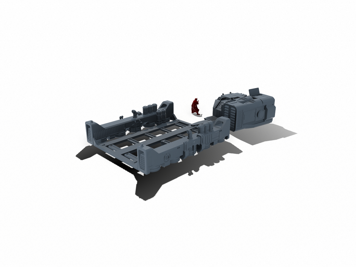 Repulsor Tug and Barge - Digital STL Files