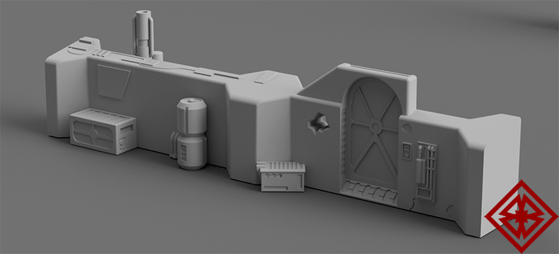 Modular Landing Bay Core - Digital STL Files