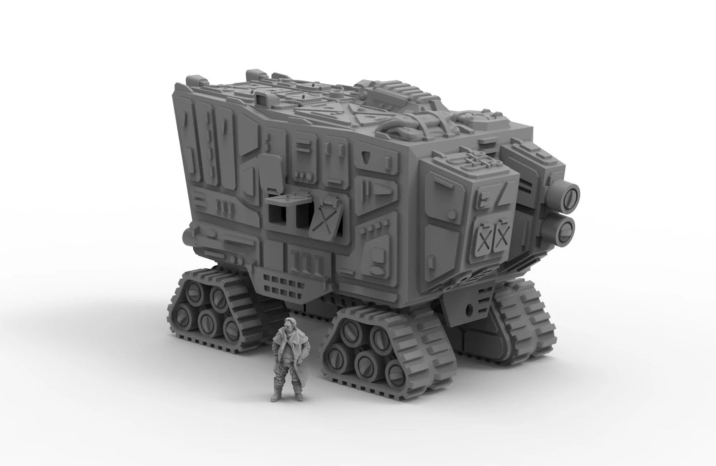 Desert carrier tank windows open, bounty hunter miniature
