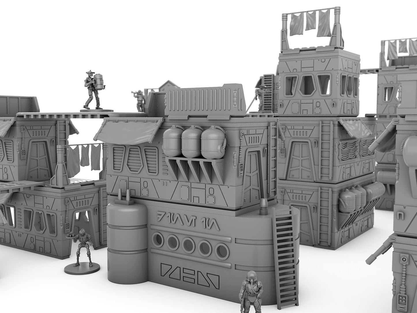 Fractured City Base Set - Digital STL Files