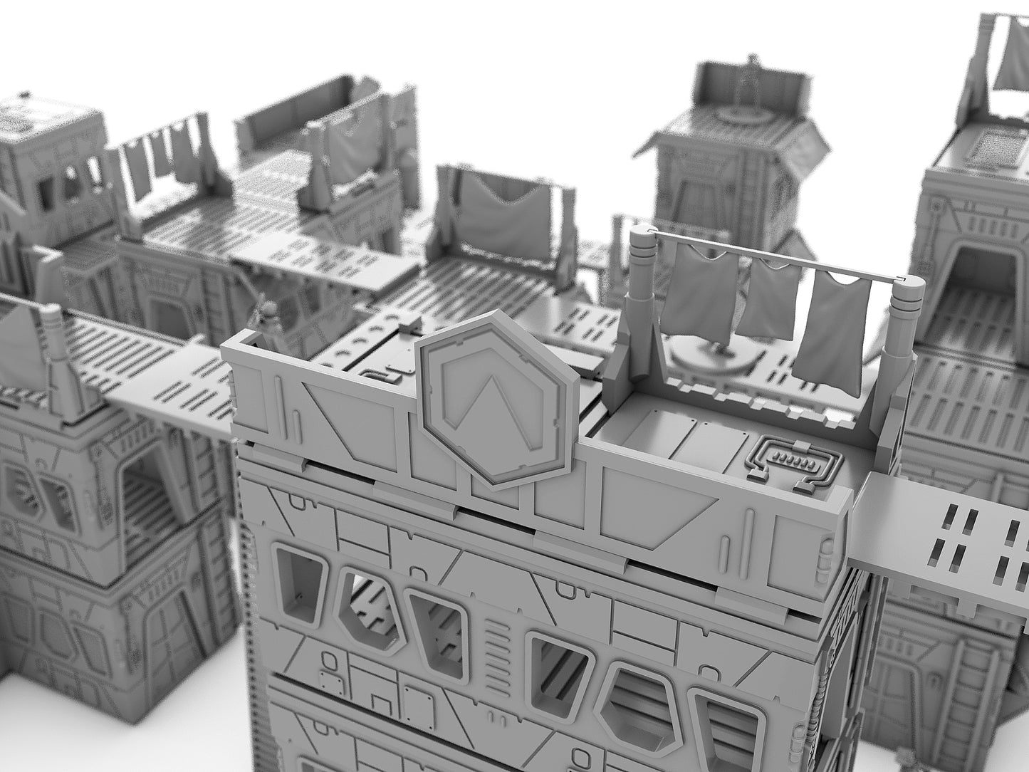 Fractured City Base Set - Digital STL Files