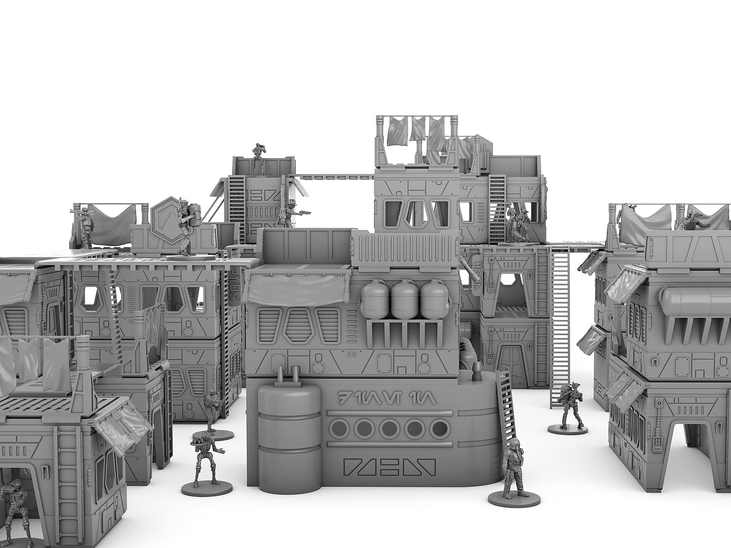 Fractured City Base Set - Digital STL Files