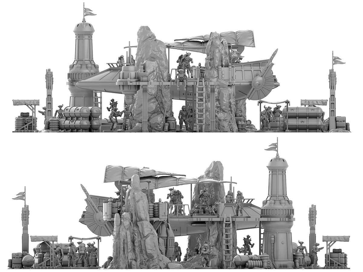 Pirate Outpost by Jesús - Digital STL Files – Imperial Terrain