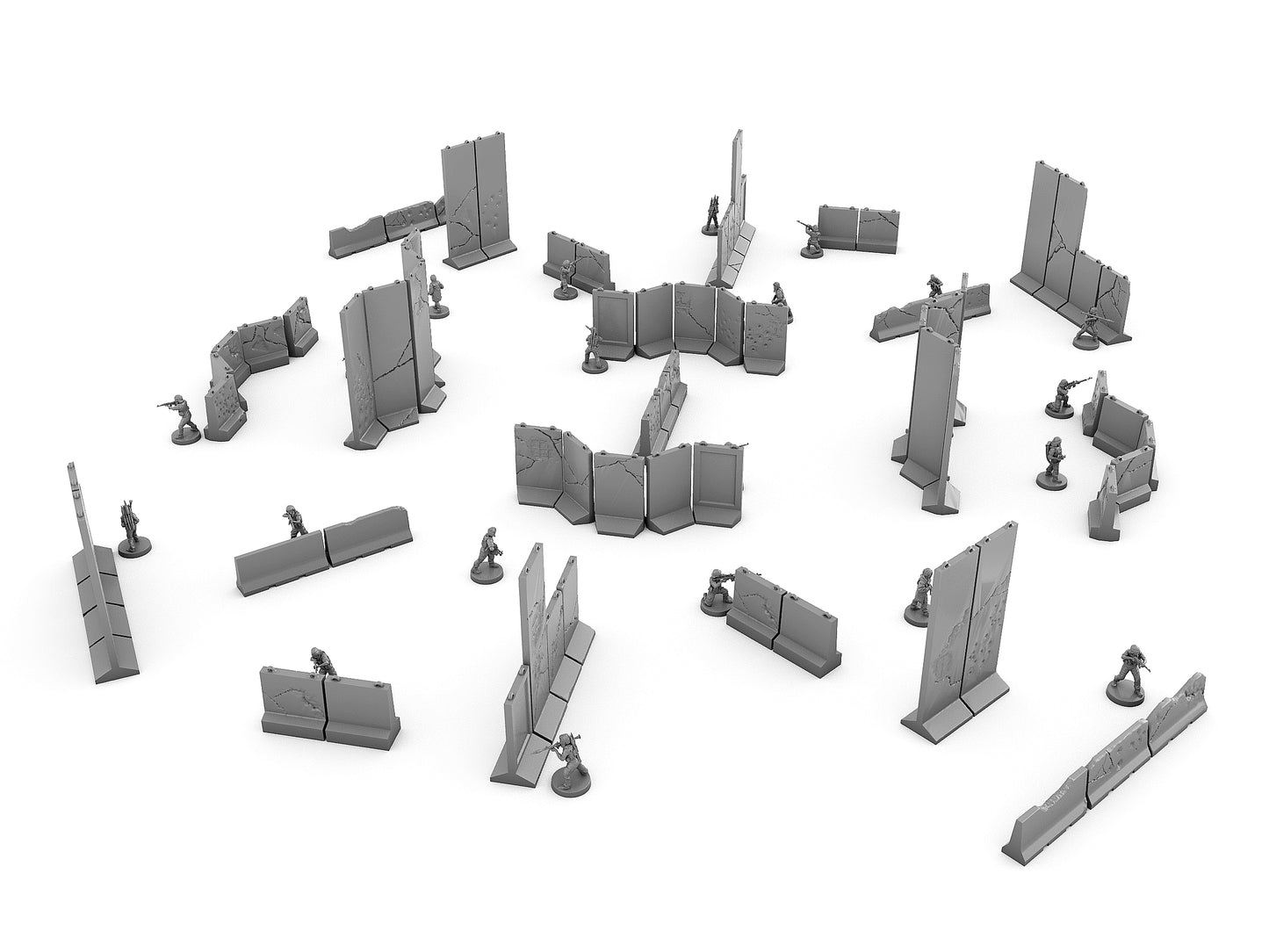Modern Barriers - Digital STL Files