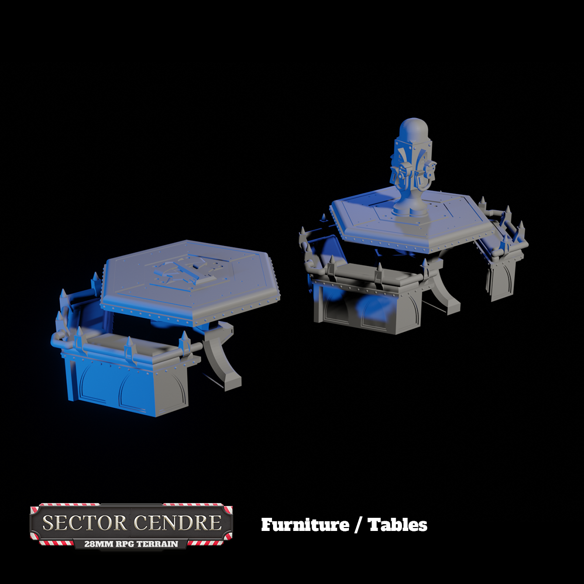 Sector Cendre 28mm Set by Bishok - Digital STL File