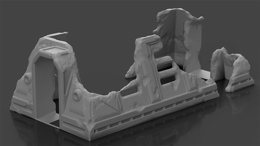 Syllogy's Wrecked Urban Bundle - Digital STL Files