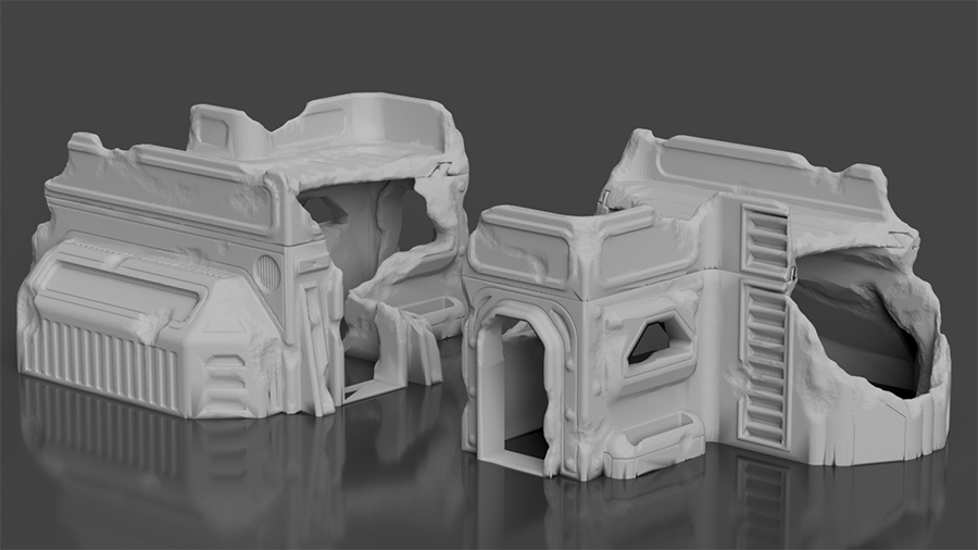 Syllogy's Wrecked Urban Bundle - Digital STL Files