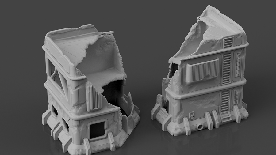 Syllogy's Wrecked Urban Bundle - Digital STL Files