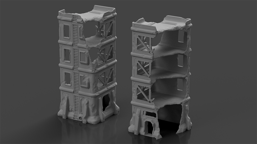 Syllogy's Wrecked Urban Bundle - Digital STL Files