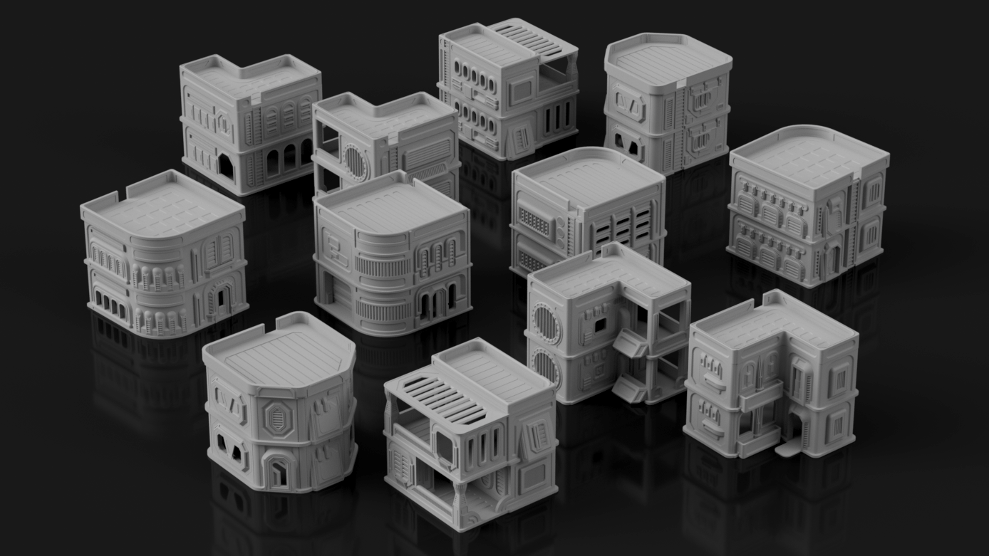 Syllogy's Colonial Settlement Stack Expansion - Digital STL Files