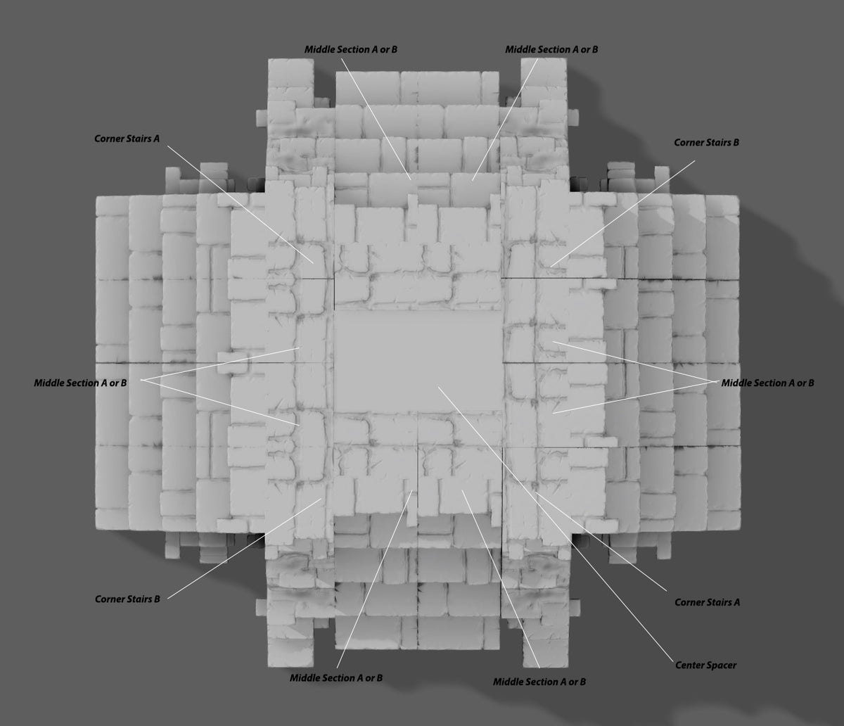 Temple Files Large Ancient Temple - Digital STL File – Imperial Terrain