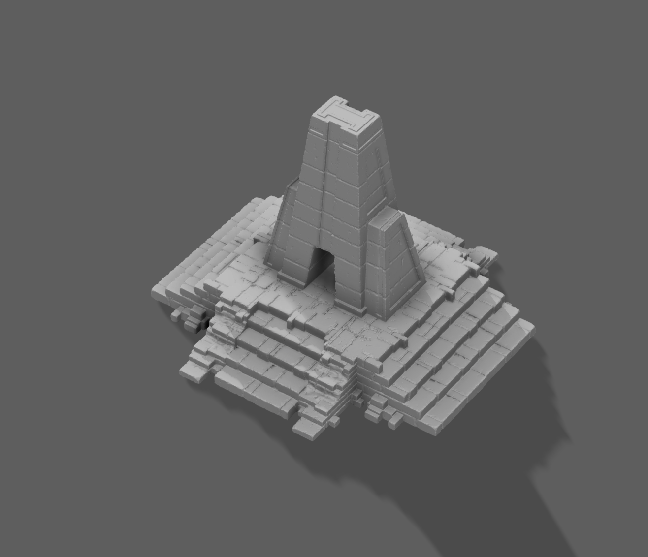 Large Ancient Temple - Digital STL File