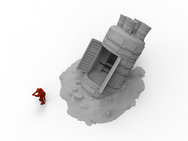 Galadrian 75mm POD 3Dプリント模型 Large Escape Pod - Digital STL File – Imperial Terrain