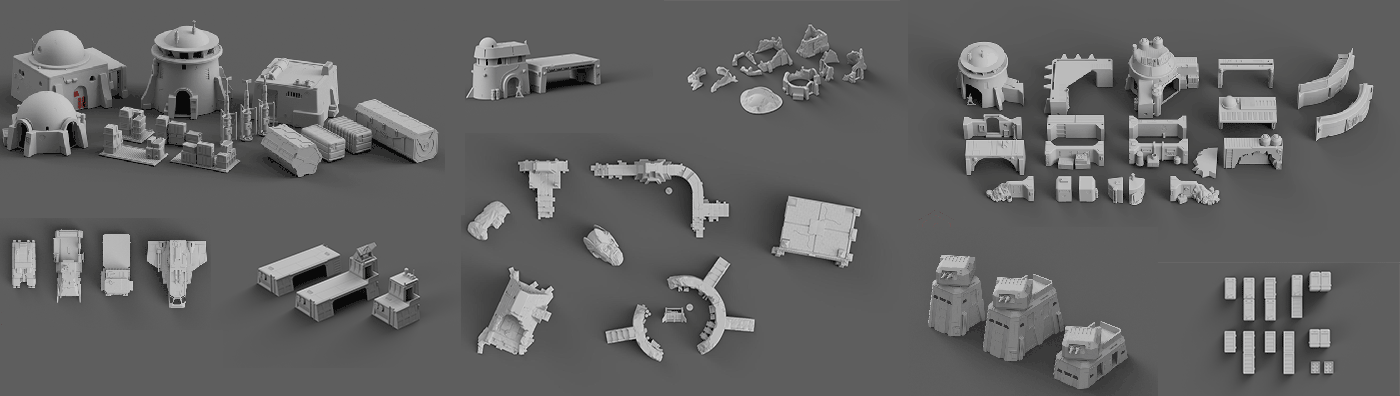 Concrete Bundle - Digital STL Files – Imperial Terrain