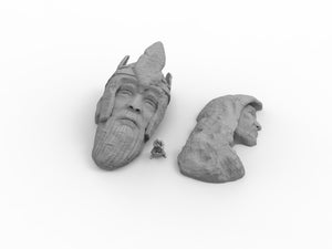 Ancient Ruins Heads - Digital STL Files