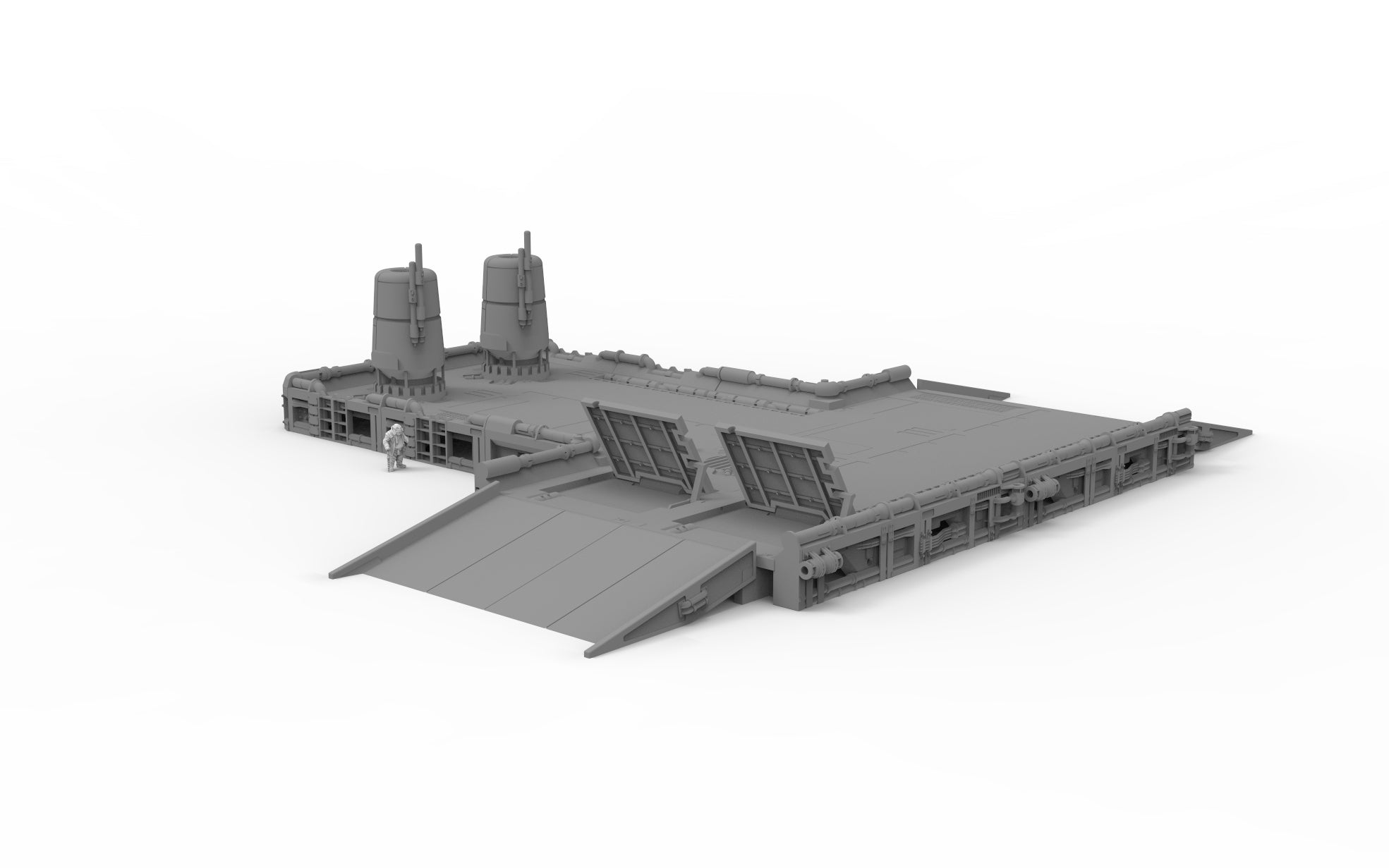 Simple Platform Stl File Cargo Platform Basic Set - Digital STL Files – Imperial Terrain