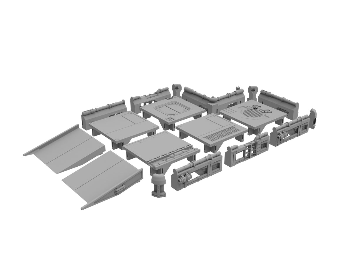 Simple Platform Stl File Cargo Platform Basic Set - Digital STL Files – Imperial Terrain